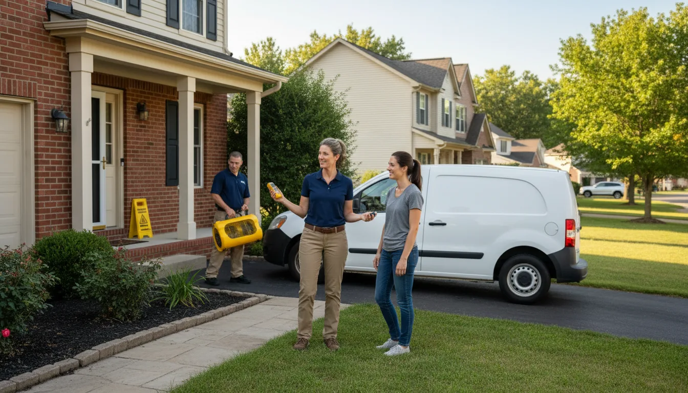 Residential water damage restoration in Fayette, MS